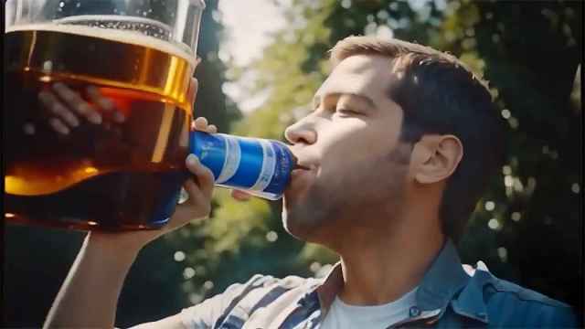 Un anuncio de cervezas generado totalmente por inteligencia artificial