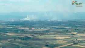 Incendio en Escalona (Toledo). Foto: Plan Infocam.