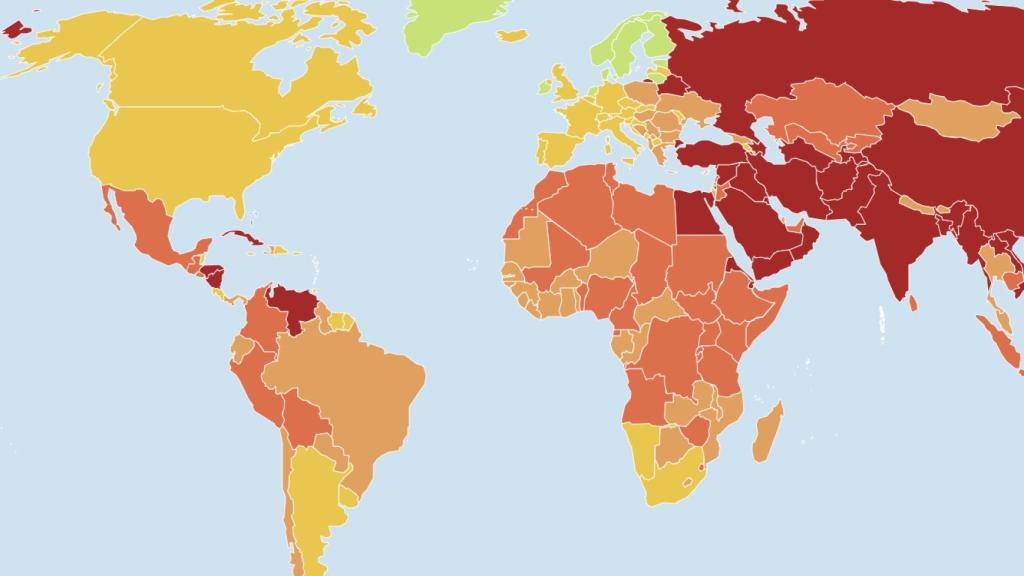 Clasificación de Reporteros Sin Fronteras.