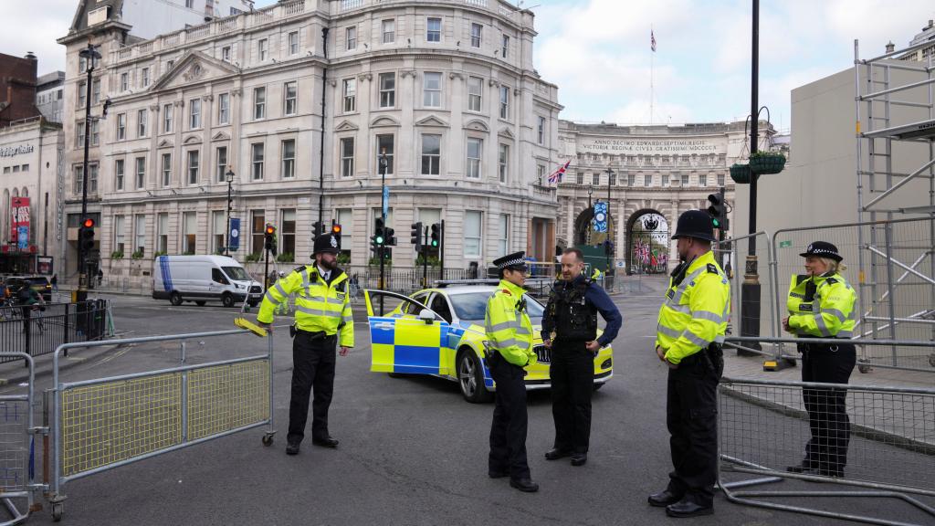 Seguridad en Londres para la coronación del rey Carlos III