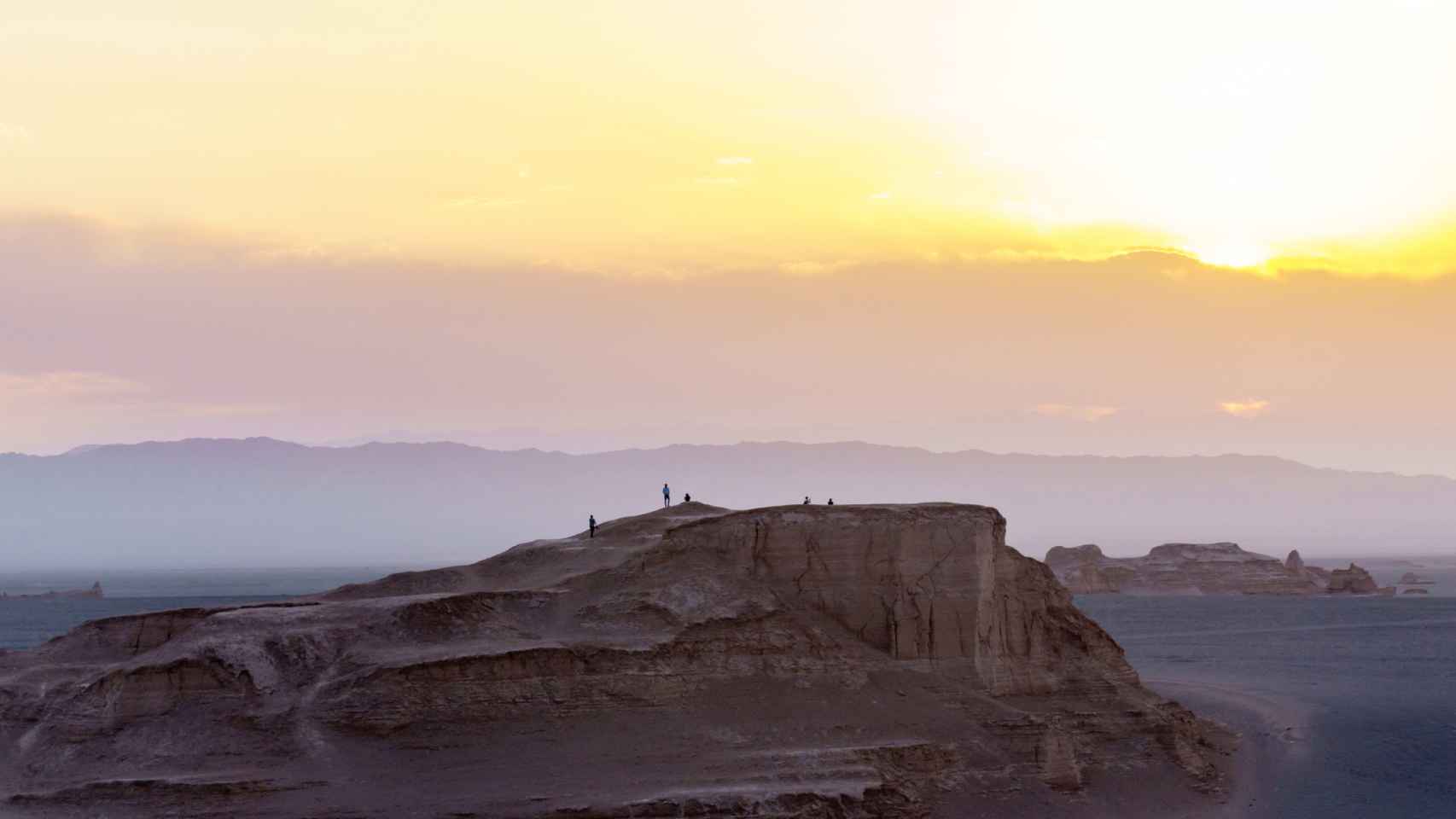 Imagen de los Kaluts en el desierto de Lut (Irán).