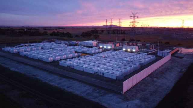 Planta de baterías en Victoria, Australia.