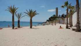 La playa de la Albufereta en Alicante.