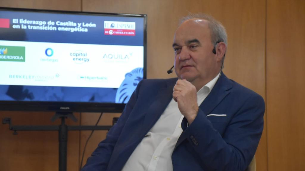 Andrés Hernando, CEO y fundador de Hiperbaric, durante su participación en el foro 'El liderazgo de Castilla y León en la transición energética', organizado por EL ESPAÑOL - Noticias de Castilla y León