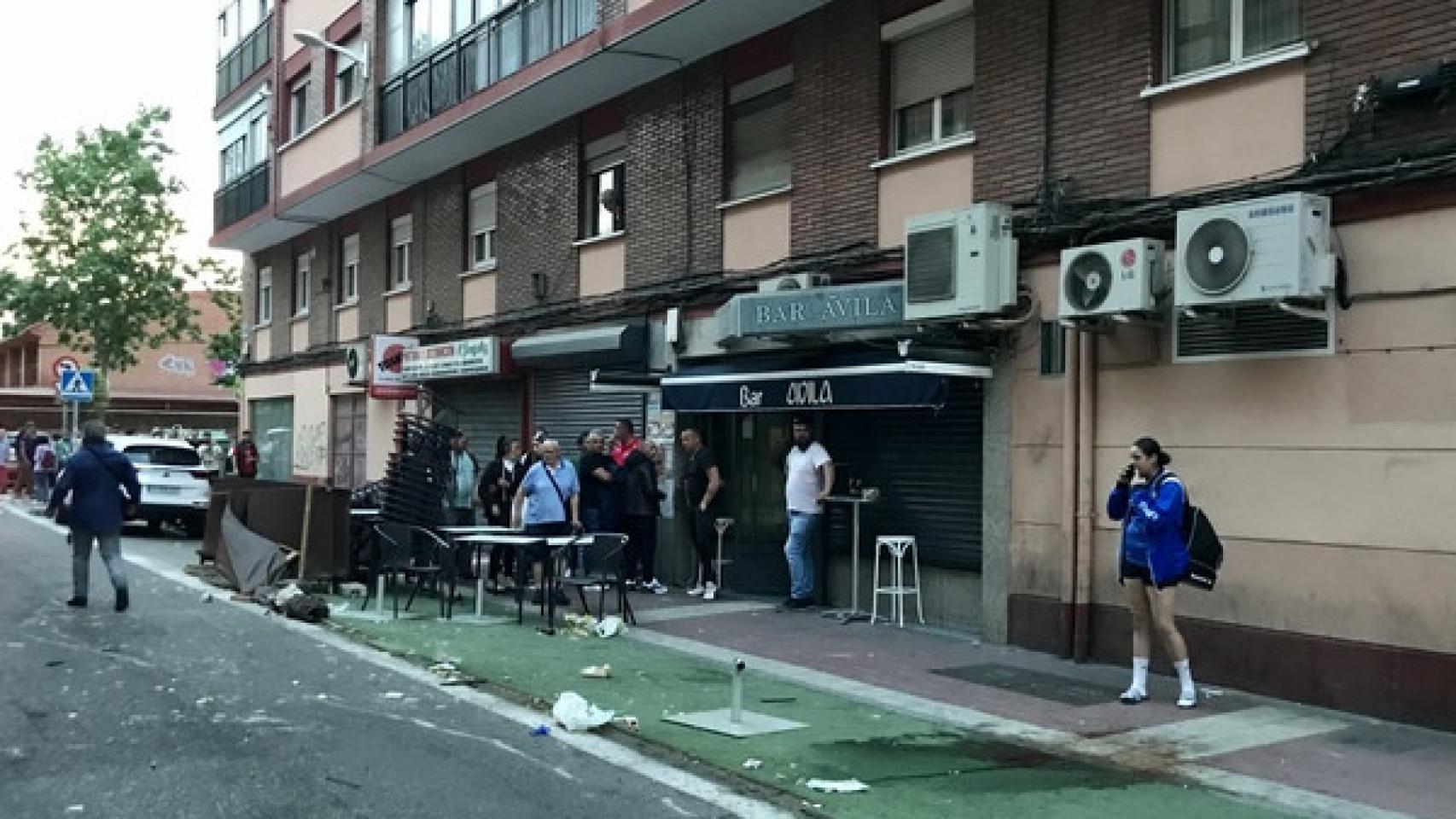 Imagen del Bar Ávila tras el atropello