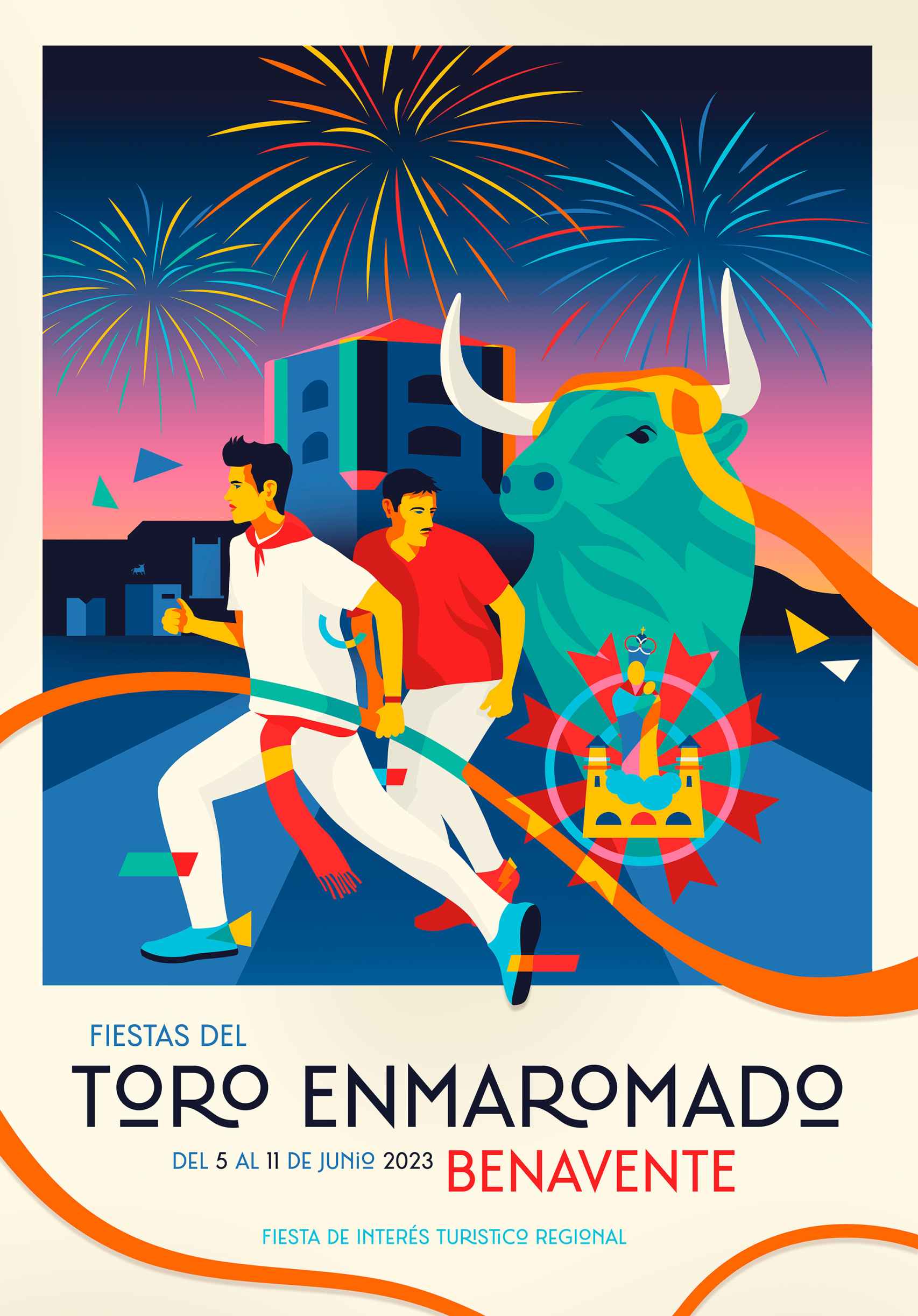 Cartel ganador del concurso del Toro Enmaromado 2023