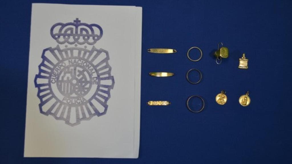 Material intervenido por la Policía Nacional