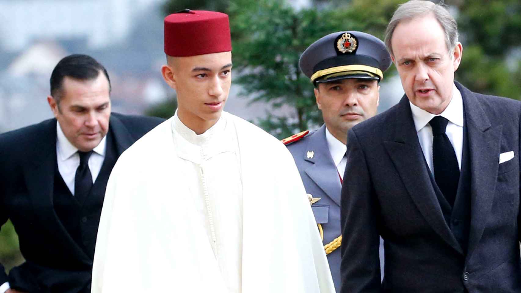 El príncipe Moulay Hassan de Marruecos en París en 2019.