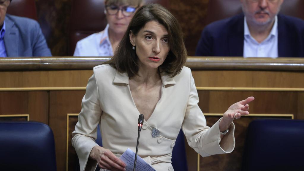 La ministra de Justicia, Pilar Llop, en la sesión de control del Congreso el pasado 26 de abril./
