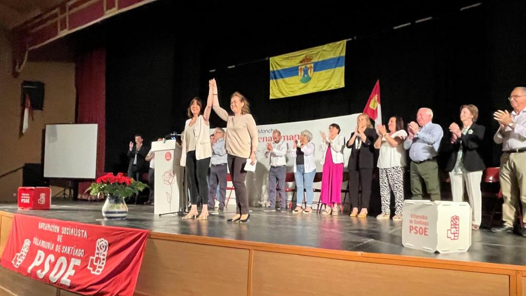 Acto del PSOE en Villarrubia de Santiago (Toledo).