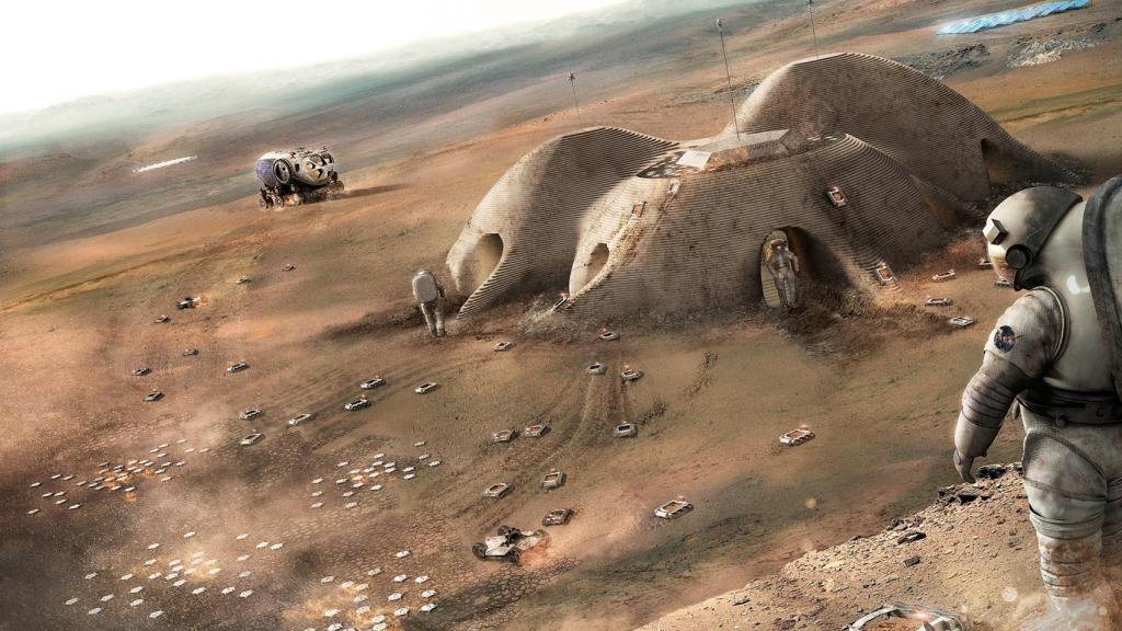 Proyecto para un hábitat en Marte. © Foster + Partners