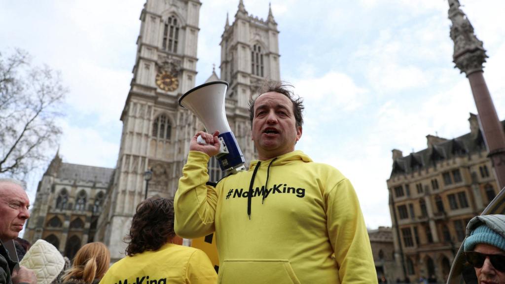 Graham Smith, durante una manifestación el pasado mes de abril