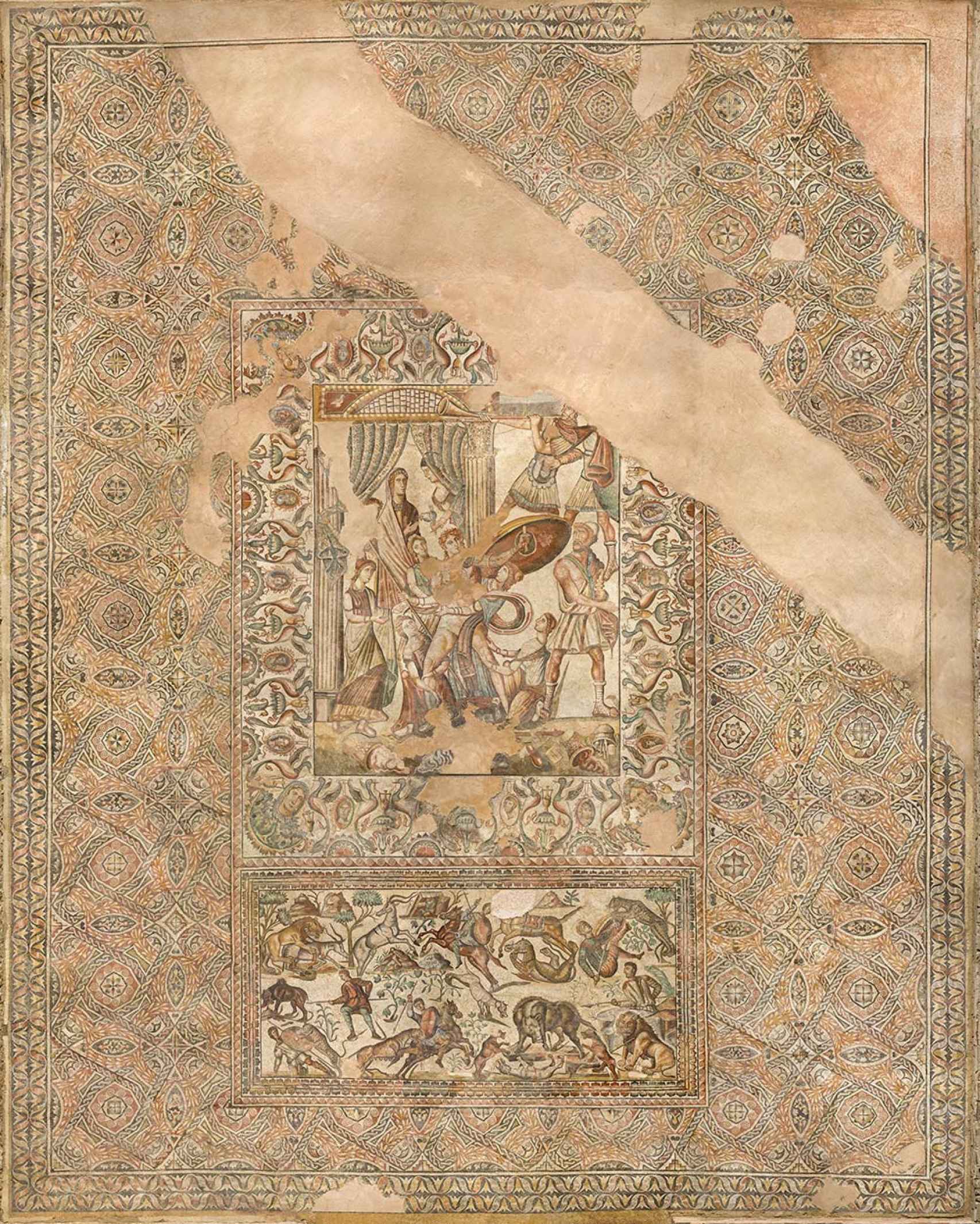 El mosaico figurativo de La Olmeda