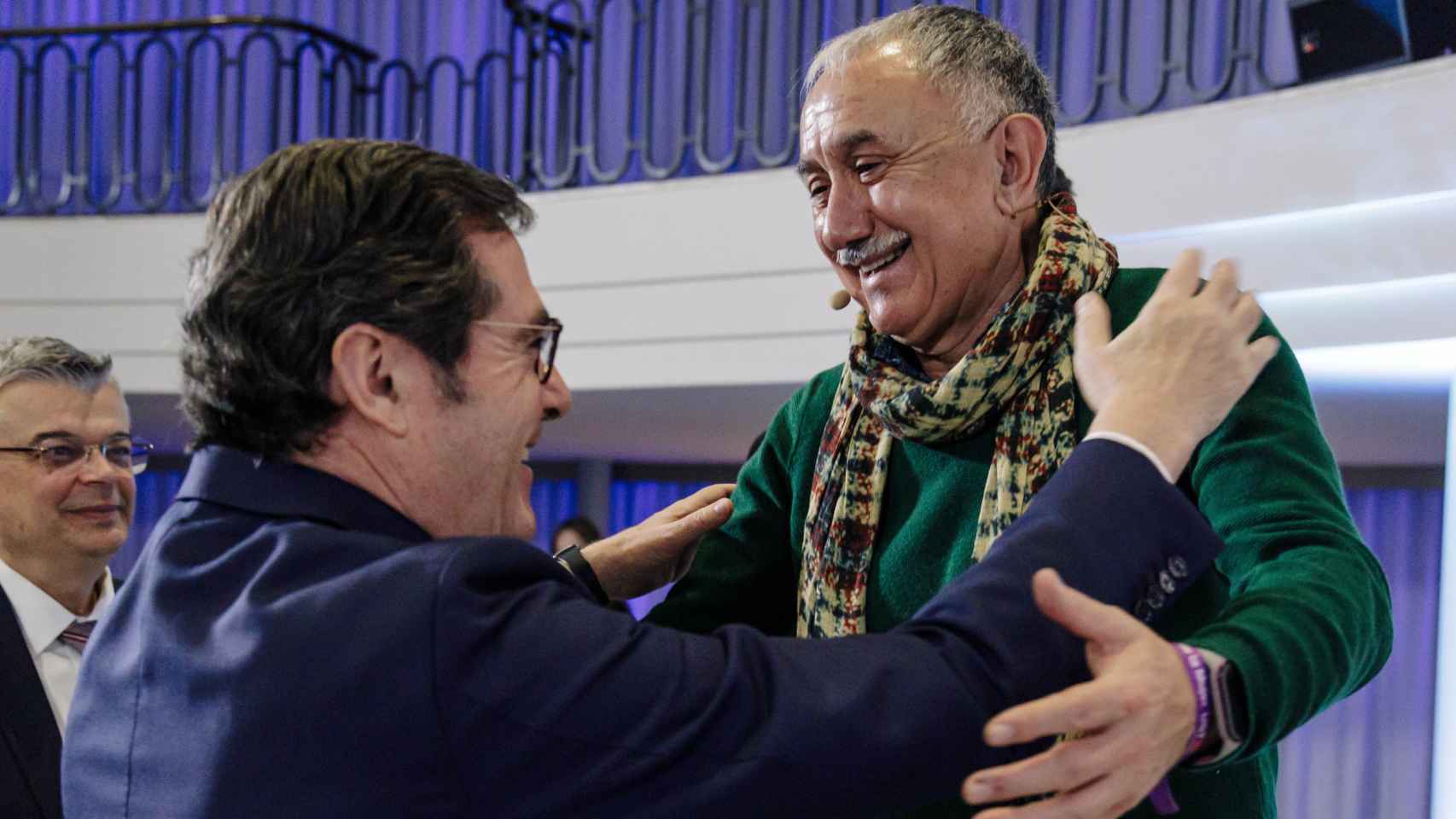Antonio Garamendi (CEOE) y Pepe Álvarez (UGT).