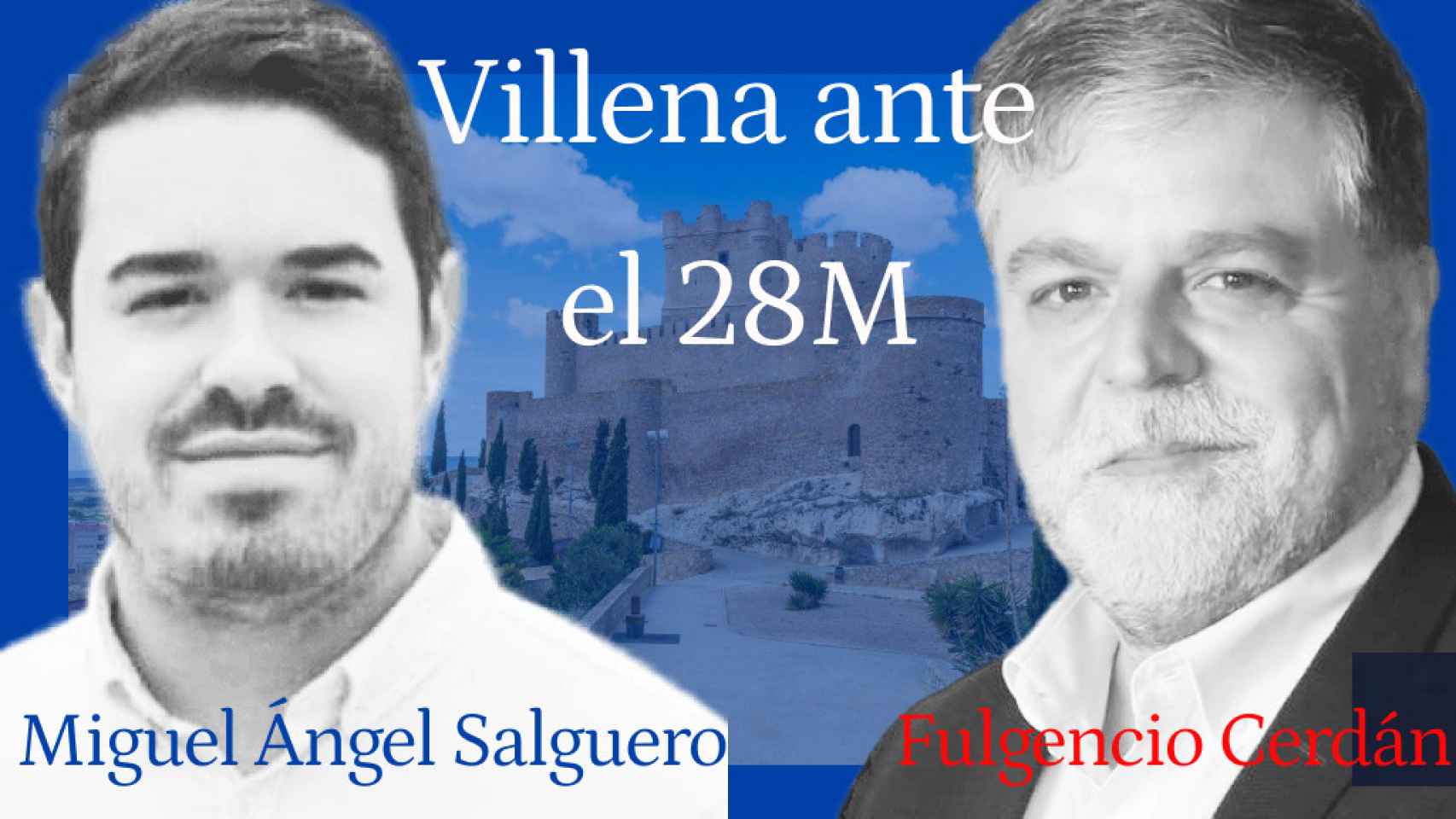 Miguel Ángel Sánchez (PP) y Fulgencio Cerdán (PSOE), candidatos por Villena.
