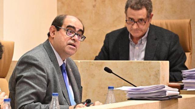 Fernando Rodríguez, portavoz del PP, en un pleno del Ayuntamiento de Salamanca