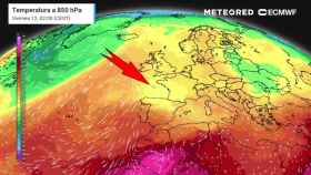 La acción de las masas de aire frío en España. Meteored.