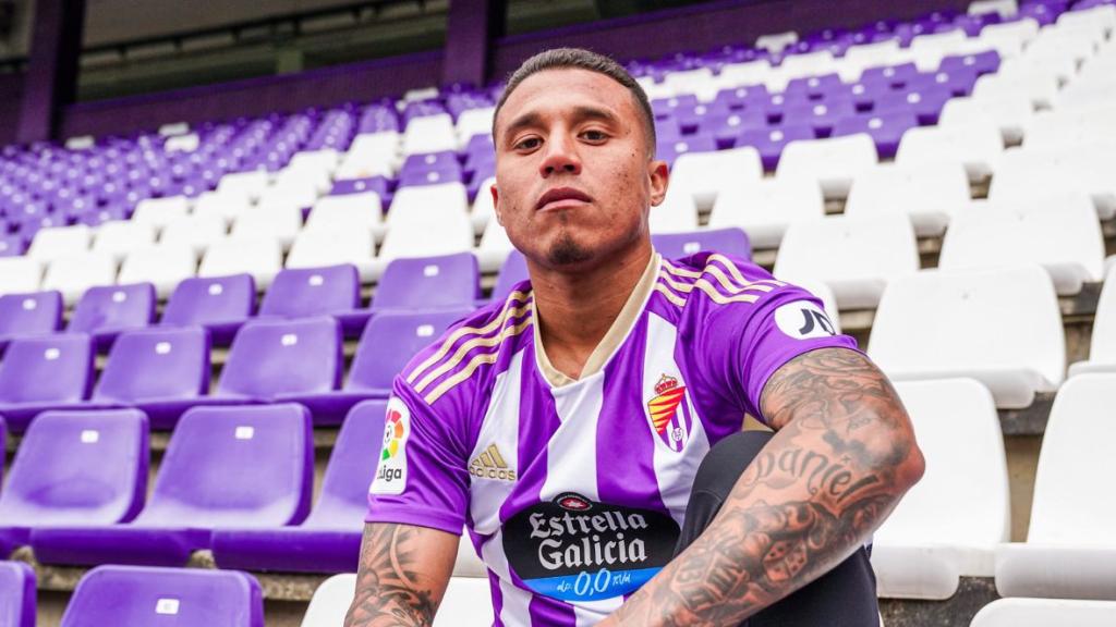 El jugador del Valladolid Darwin Machís.