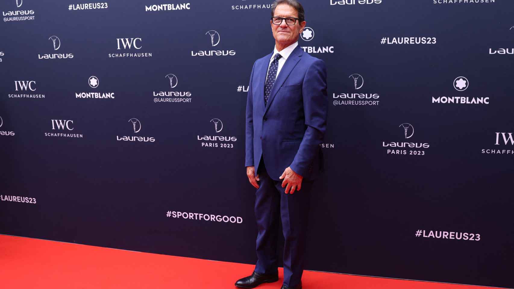 Fabio Capello, en la alfombra roja de los Premios Laureus 2023