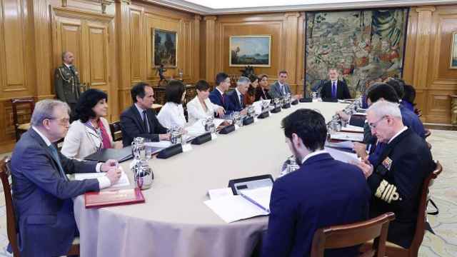 Reunión del Consejo de Seguridad Nacional del pasado 12 de abril.