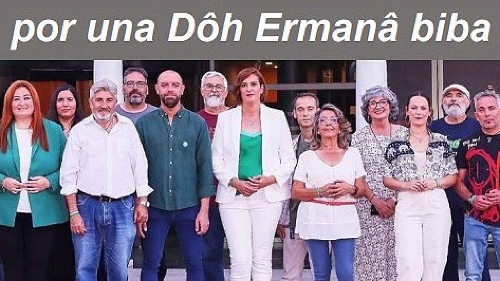 Miembros de la candidatura municipal de Adelante Dos Hermanas.