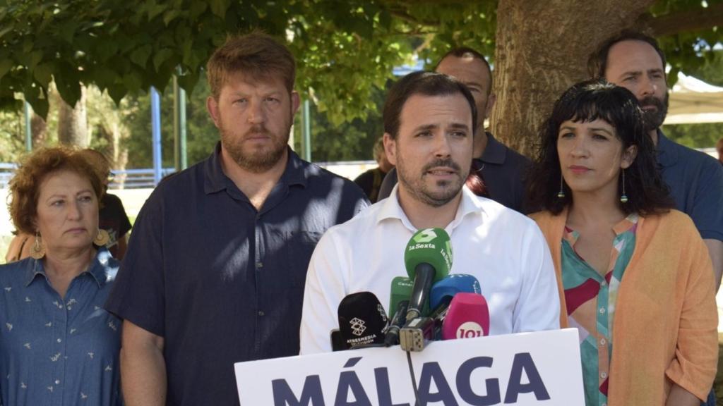 Alberto Garzón, en un acto en Málaga.