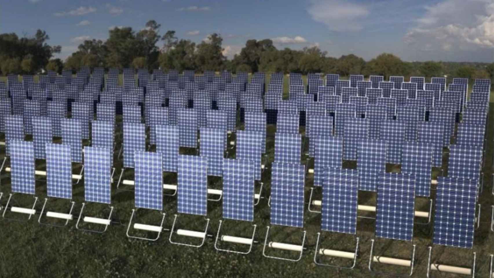 Recreación de una granja solar con módulos SKipp