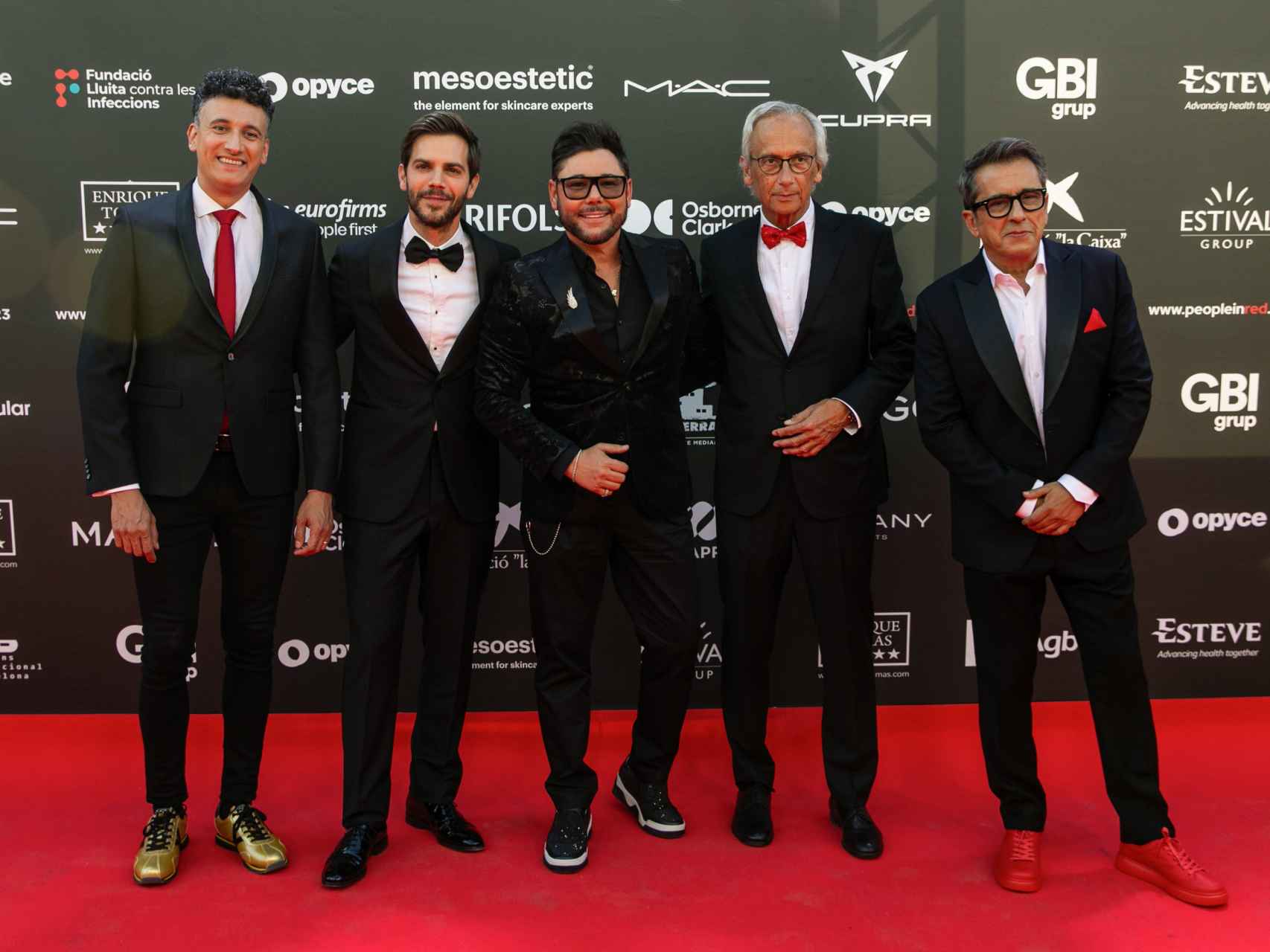 De izquierda a derecha: Mag Lari, Marc Clotet, Miguel Poveda, Bonaventura Clotet y Andrea Buenafuente.