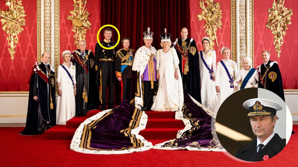 Timothy Laurence, en el retrato oficial de la coronación.