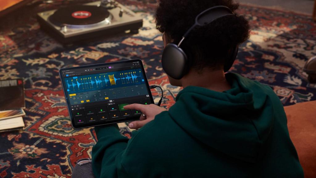Logic Pro en un iPad.