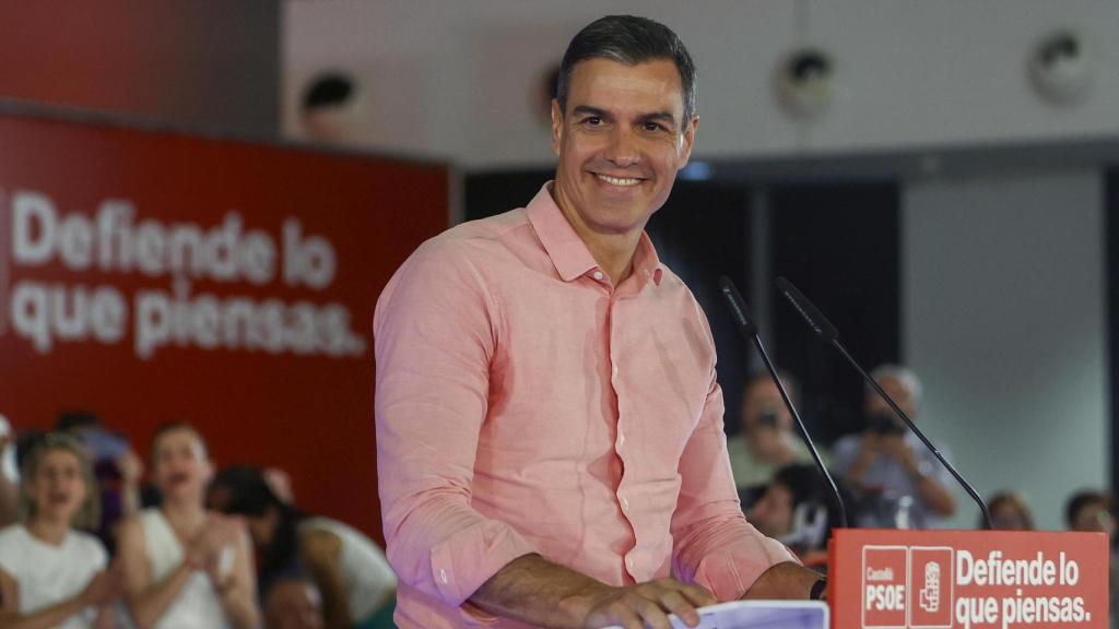 Pedro Sánchez, durante su intervención en Castellón.