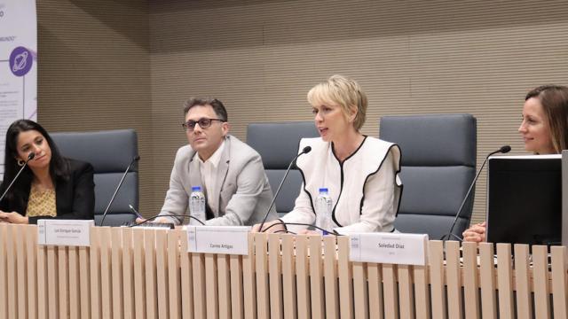 La secretaria de Estado de Digitalización e Inteligencia Artificial, Carme Artigas, durante la clausura de la 5ª edición de la iniciativa “Ciencia y Tecnología en femenino”.