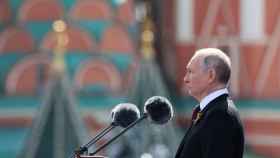 Vladímir Putin, durante la celebración del acto del Día de la victoria