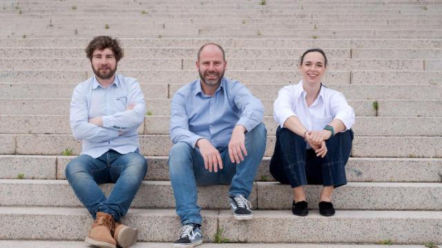 Óscar Pedrós, Ignacio Reigada y Sara Rodríguez de la candidatura a la Delegación de A Coruña del COAG