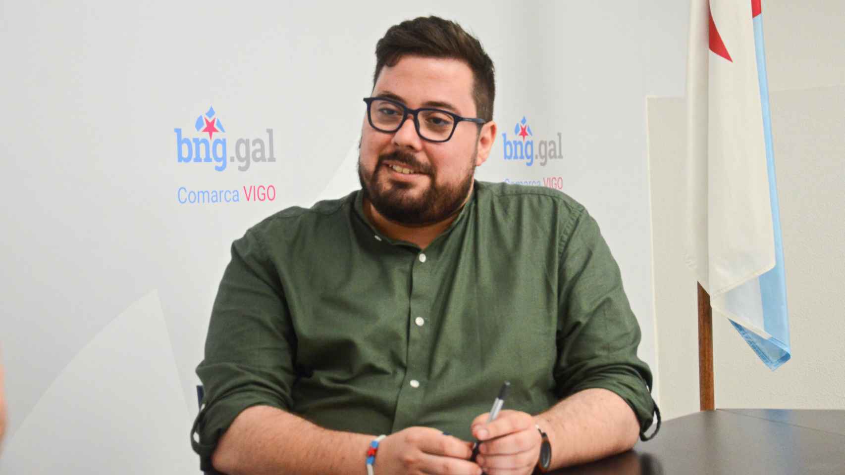 El candidato por el BNG a la Alcaldía de Vigo Xabier P. Igrexas.