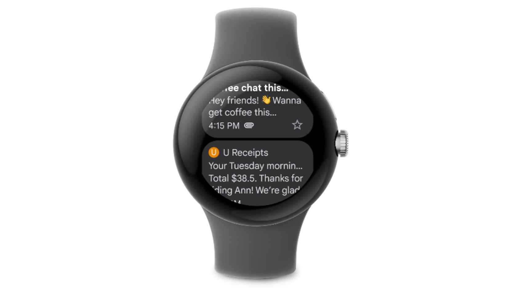 Nueva app de Gmail para relojes Wear OS