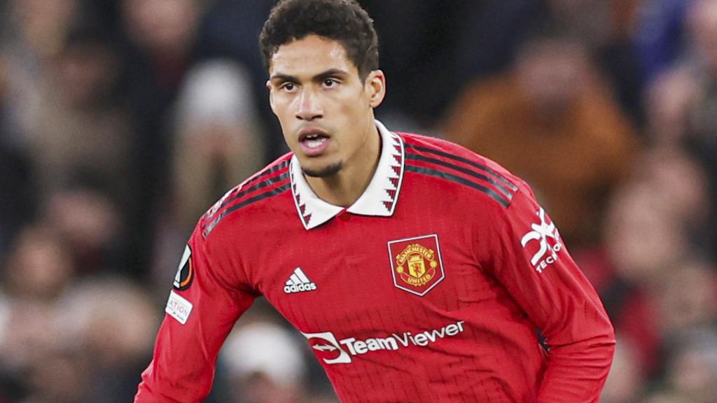 Raphaël Varane, en un partido del Manchester United de la temporada 2022/2023