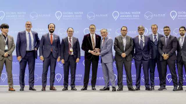 La delegación de Aqualia en el 'Global Water Summit 2023'. Foto: Aqualia.