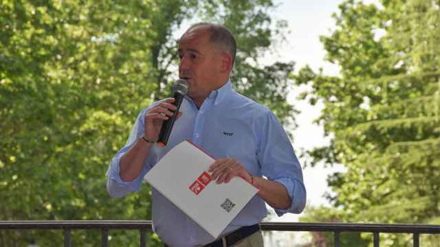 Emilio Sáez en la presentación de su programa electoral. Foto: PSOE Albacete.