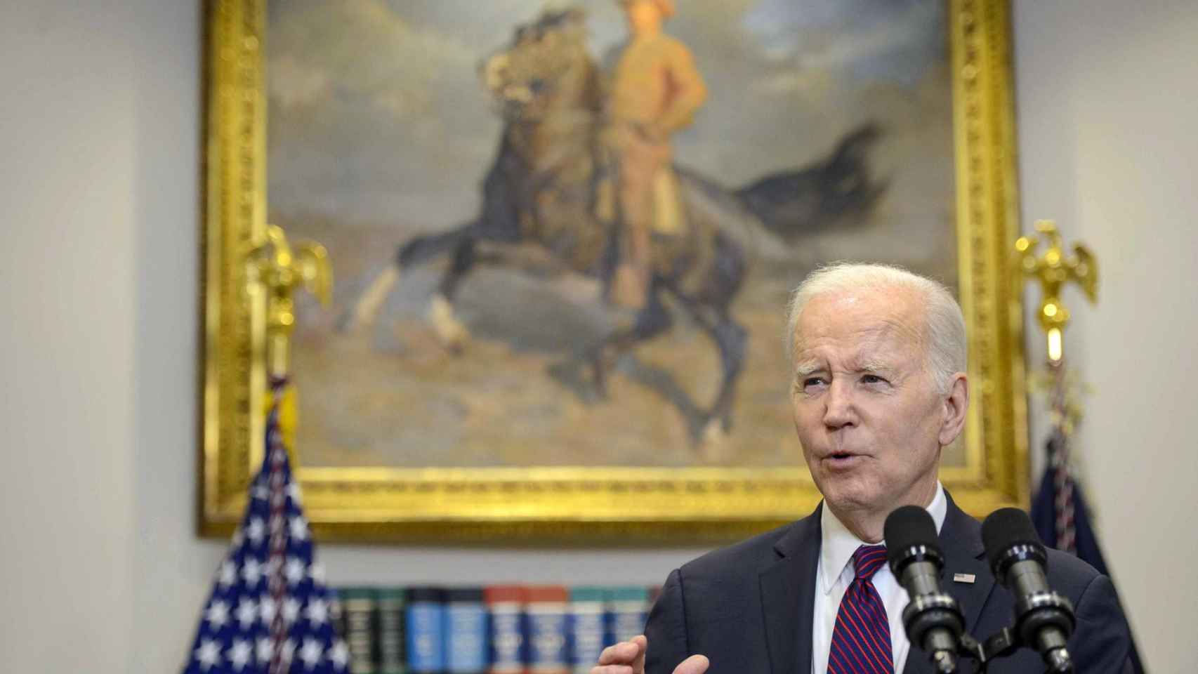 El presidente de EEUU, Joe Biden, durante una rueda de prensa