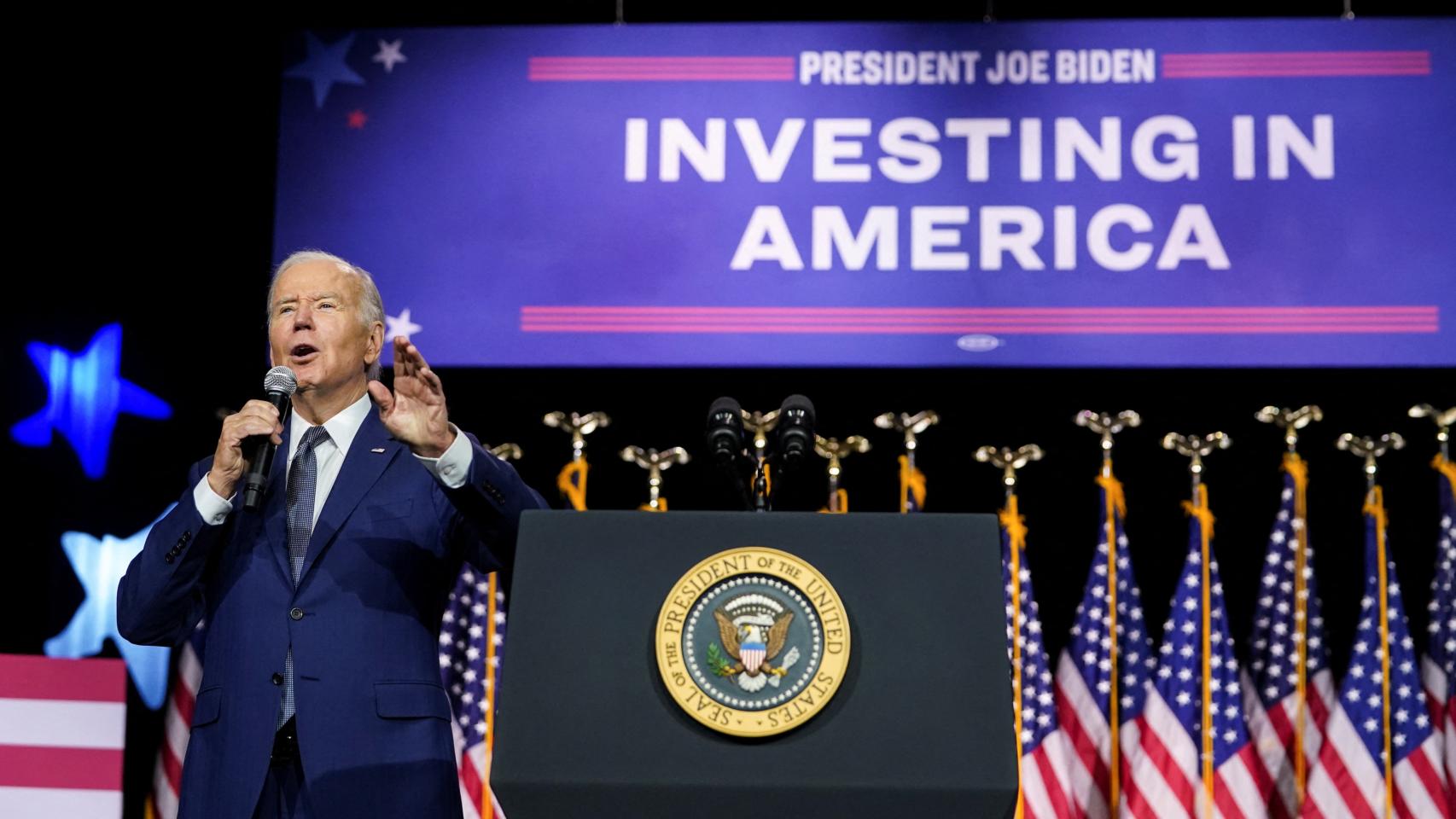 Joe Biden, en el acto en Nueva York de este miércoles
