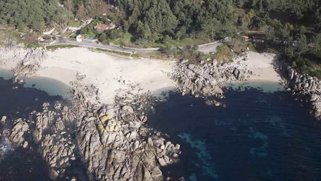 Playa de Lagos, en Bueu.