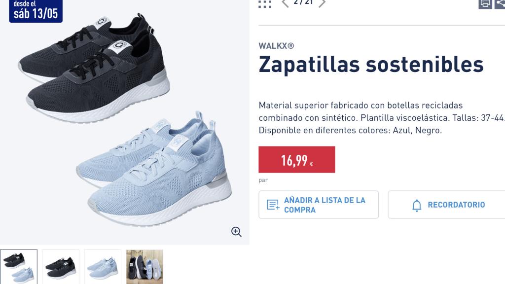 Zapatillas sostenibles.