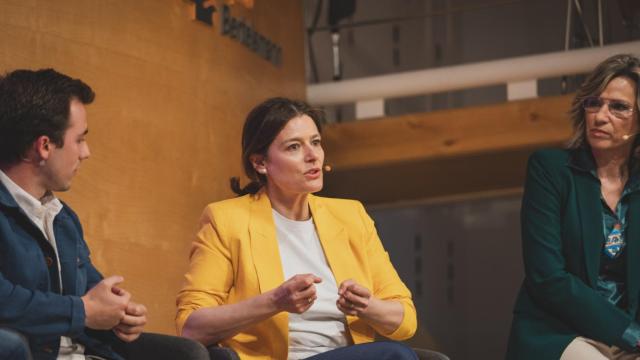 La abogada Miriam González, este jueves durante el lanzamiento de España Mejor.