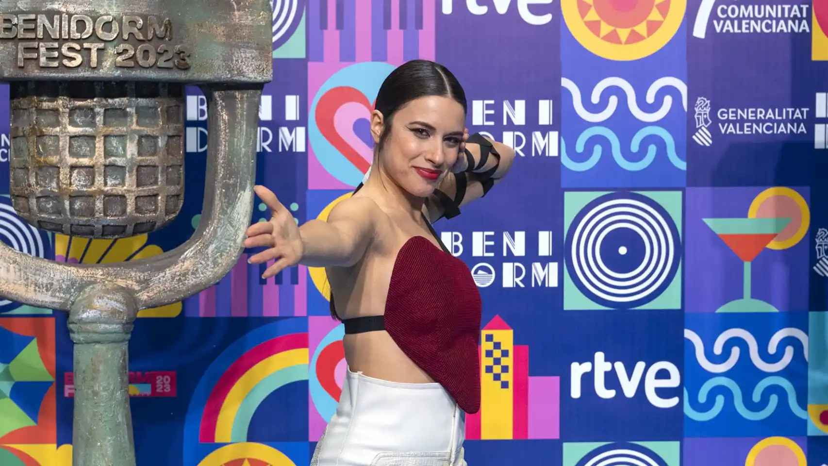 Blanca Paloma tras ganar el Benidorm Fest 2023.