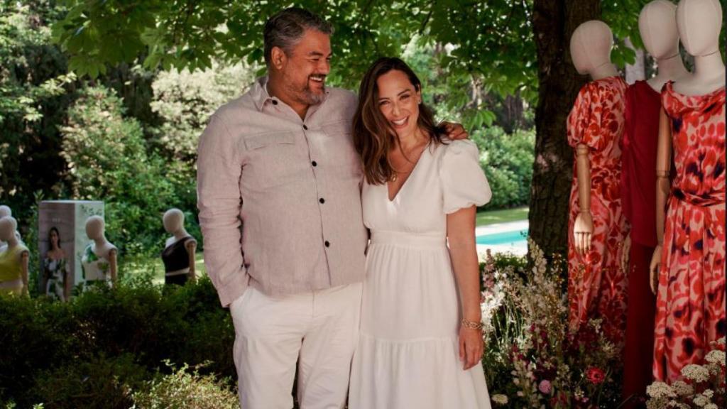 Tamara Falcó y Nacho Guayo, en la presentación de su nueva colección.