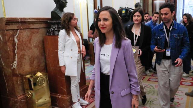 La ministra de Derechos Sociales, Ione Belarra, este jueves en el Congreso.