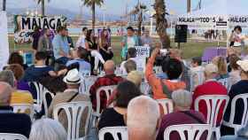 Acto de Con Málaga en Huelin para abrir la campaña electoral en Málaga.