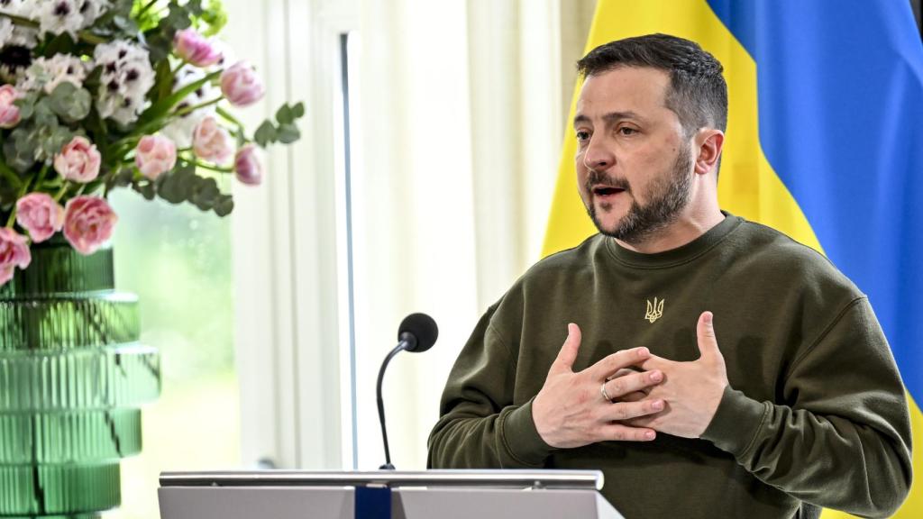 El presidente de Ucrania, Volodímir Zelenski, el pasado 4 de mayo en La Haya.