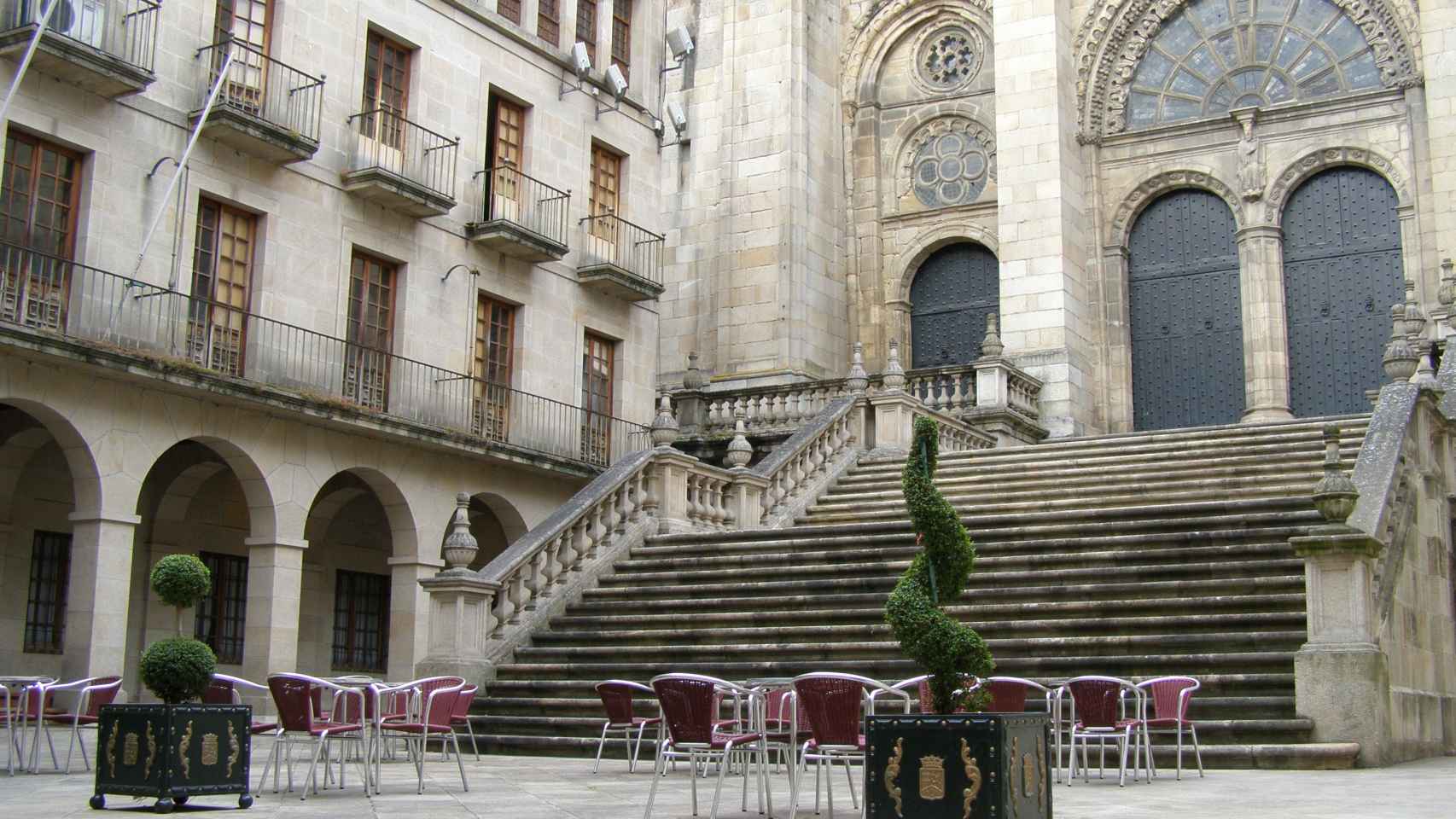 La plaza San Martiño es uno de los puntos más turísticos de Ourense.